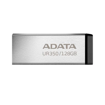 ADATA Pendrive 128GB, UR350 USB 3.2, fémházas, fekete