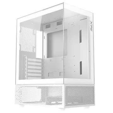 ADATA XPG Ház Midi ATX Invader X Mini, 5x120mm ARGB ventilátor, Tápegység nélkül, üvegfalú, fehér