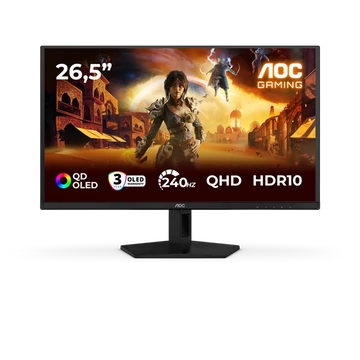 AOC Gaming OLED monitor 26,5" Q27G41ZDF 2560x1440, 16:9, 400cd/m2, 0,03ms, 240Hz, HDMI/DisplayPort