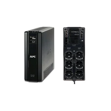 APC szünetmentes, Back-UPS BR1500G-GR, (3+3 SCHUKO) 1500VA (865 W) LCD 230V LINE-INTERAKTÍV, torony - USB