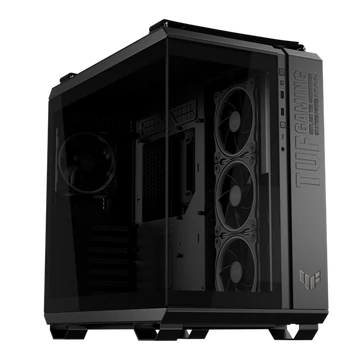 ASUS Ház TUF Gaming GT502, Tápegység nélkül, Fekete, Üvegfalú