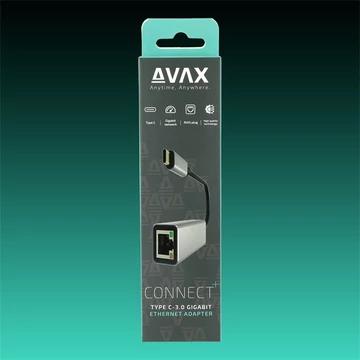 AVAX Átalakító adapter USB-C 3.0 - Ethernet Gigabit port