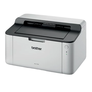 BROTHER Lézernyomtató HL-1110E, A4, mono, 20 lap/perc, USB, manuál duplex, 2400x600dpi, 1MB, szürke