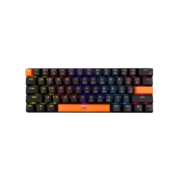 Baracuda DOLPHIN-B/R-US, BGK-03111B/R-US fekete mechanikus gamer billentyűzet piros kapcsolóval, angol