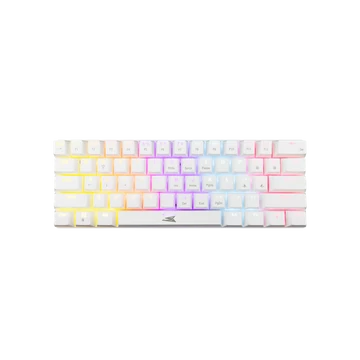Baracuda DOLPHIN-W/R-US, BGK-03211W/R-US  fehér mechanikus gamer billentyűzet piros kapcsolóval, angol