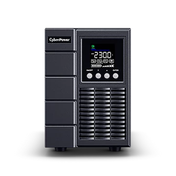 CYBERPOWER UPS, 2000VA/1800W, 2xC13 2xSCHU, színes LCD kijelző, OnLine szünetmentes, kettős konverziós,tisztán színuszos