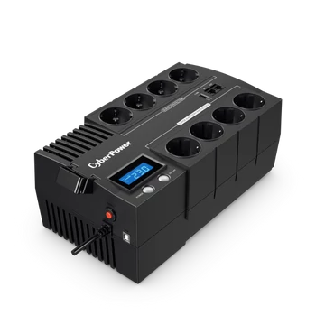 CYBERPOWER UPS BR1200ELCD (8 aljzat) 1200VA 720W, 230V szünetmentes elosztósor + USB LINE-INTERAKTÍV