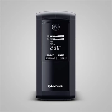 CYBERPOWER UPS VP1000ELCD (4x Schuko) 1000VA 550W 230V szünetmentes tápegység + USB LINE-INTERAKTÍV