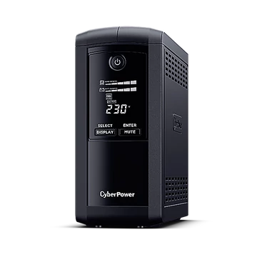 CYBERPOWER UPS VP700ELCD (4x Schuko) 700VA 390W 230V szünetmentes tápegység + USB LINE-INTERAKTÍV