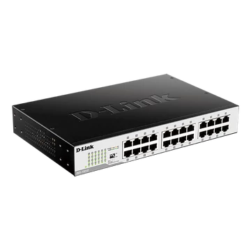 D-LINK Switch 24x1000Mbps Fémházas Asztali, DGS-1024D/E