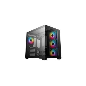 DEEPCOOL Ház ATX CG530 4F, Tápegység nélkül, Fekete, Üvegfalú