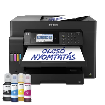 EPSON Tintasugaras nyomtató - EcoTank L15150 (A3+, MFP, színes, 4800x2400 DPI, 32 lap/perc, USB/LAN/Wifi)