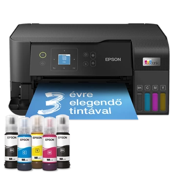 EPSON Tintasugaras nyomtató - EcoTank L3560 (A4, MFP, színes, 4800x1200 DPI, 33 lap/perc, USB/Wifi)