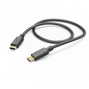 HAMA 201591, FIC E3 ADATKÁBEL USB 2.0 TYPE-C/TYPE-C (480MBPS) 1,5M, FEKETE