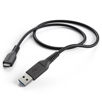 HAMA 201594, FIC E3 ADATKÁBEL USB 3.1 GEN 1, TYPE-C/USB A, 1M, FEKETE