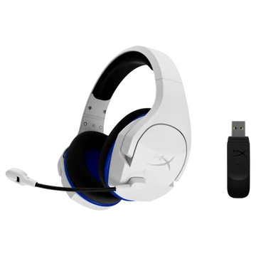 HP HYPERX vezeték nélküli gaming fejhallgató Cloud Stinger Core PS4/PS5 - fehér/kék
