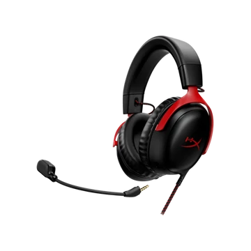 HP HYPERX vezetékes gaming fejhallgató Cloud III - fekete/piros