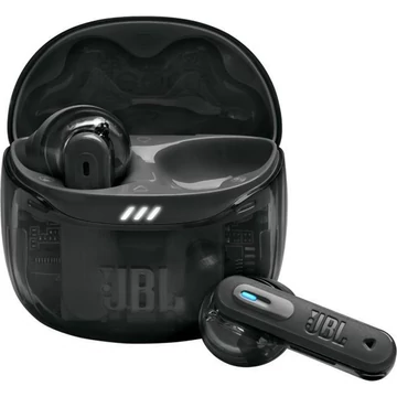 JBL TUNE FLEX 2 GHOST EDITION Bluetooth fülhallgató, tölthető 2 óra, IP45, adaptív zajcsökkentés,  térhatás, fekete
