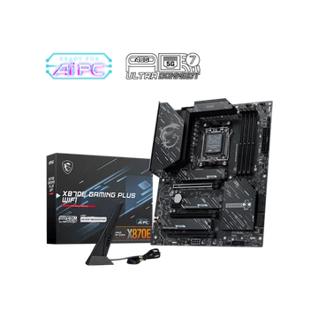 MSI Alaplap AM5 X870E GAMING PLUS WIFI AMD X870, ATX