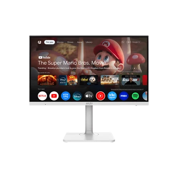 MSI Monitor Business Modern MD272UPSW 27" UHD, 3840x2160, 60Hz, IPS, 4ms, HDMI, DP, USB-C, Pivot, White - SMART