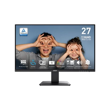 MSI Monitor Business PRO MP273U 27" UHD 3840x2160, IPS, 16:9, 60Hz, 4ms, 300cd/m2, 1000:1, 2x HDMI, DP, Black