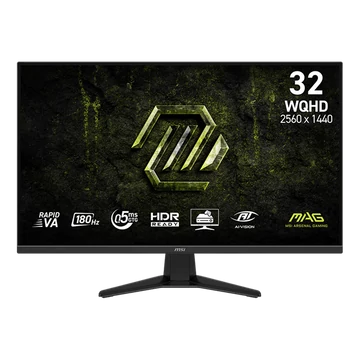 MSI Monitor GAMING MAG 325QF E18V 31,5" Rapid VA, WQHD 2560x1440, 16:9 180Hz 0,5ms 3500:1, 2x HDMI, DP