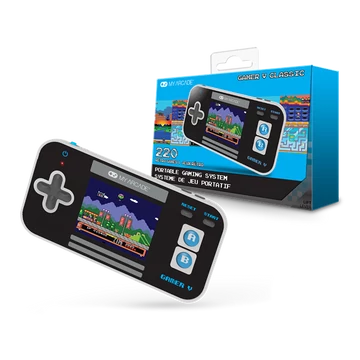 MY ARCADE Játékkonzol Gamer V Classic 220in1 Fekete &amp; Kék Hordozható, DGUN-3919