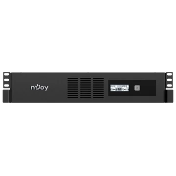NJOY Szünetmentes Code 600, 600VA, 360W, Line-Interactive, rack (2U), LCD display