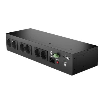 NJOY Szünetmentes Theron 800, 800VA, 480W, Line-Interactive, rack (2U) 8xSchuko