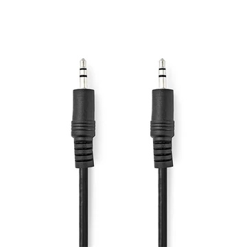 Nedis CAGL22000BK20 sztereo audio kábel, 3,5 mm jack dugó - 3,5 mm jack dugó, 2m