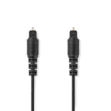 Nedis CAGL25000BK50 optikai audio kábel, TosLink dugó, hossz 5m