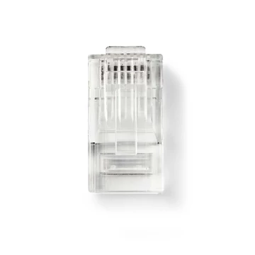 Nedis CCGB89305TP sodrott kábelre, UTP RJ45 CAT6 csatlakozó dugó, szerelhető, aranyozott, 10db/csomag