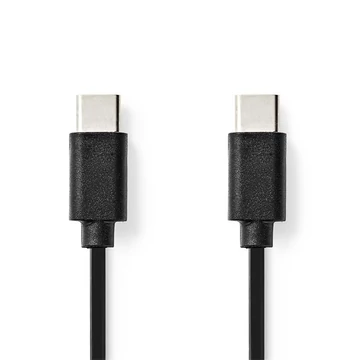 Nedis CCGL60700BK10 USB C - USB C (USB-C) kábel, USB2.0, 60W, hossz 1m