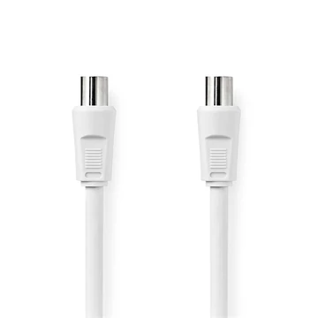 Nedis CSGL40000WT15 koax kábel, IEC (koaxiális) dugó IEC (koaxiális) hüvely Nikkelezett 90 dB 75 Ohm Dupla árny. 150m
