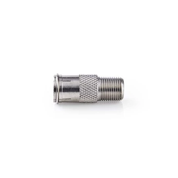 Nedis CSGP41956ME műholdas és antenna adapter, 10 db, F Férfi Gyors, F Nő,  Nikkelezett, 75 Ohm,  Egyenes, Fém, Ezüs