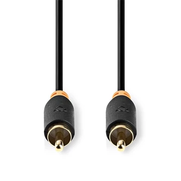 Nedis CABW24170AT20 digitális koax kábel, 2 x aranyozott RCA, hossz 2m