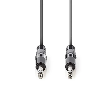 Nedis COTH23020GY50 félprofi audio kábel, 2 x 6,35mm sztereo jack dugó, hossz 5m, rugalmas
