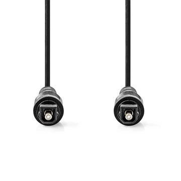 Nedis CAGL25000BK10 optikai audió kábel, TosLink dugó, hossz 1m