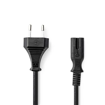 Nedis CEGL11040BK50 tápkábel IEC-320-C7, 2 x 0.75 mm, hossz 5m