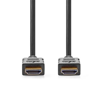 Nedis CVGL34060BK200 ultra HD HDMI kábel, HDMI dugó - dugó, 4K@60Hz, ARC, 18 Gbps, aranyozott csatlakozók, hossz 20m