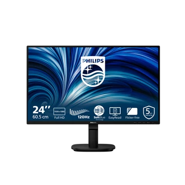 Philips IPS monitor 24" 24B2N2200, 1920x1080, 16:9, 300cd/m2, 4ms, VGA/DisplayPort/HDMI, 120 Hz, hangszóró
