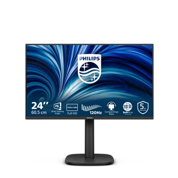 Philips IPS monitor 24" 24B2N3200J, 1920x1080, 16:9, 300cd/m2, 4ms, VGA/DisplayPort/HDMI/USB, 120 Hz, hangszóró