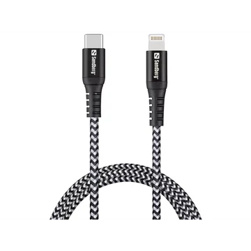 SANDBERG USB-C tartozék, Survivor USB-C PD Lighting kábel 1m
