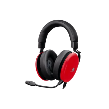 WHITE SHARK GH-2540R ELEPHANT-R  vezetékes gamer fejhallgató mikrofonnal, piros