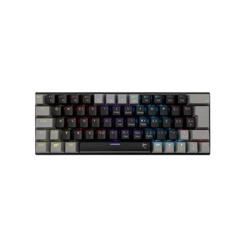 WHITE SHARK GK-002123V2-B-G/BL-HU WAKIZASHI-2-B-G/BL-HU vezetékes mech.bill.fekete/szürk magyar,64 kék