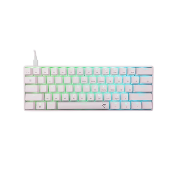 WHITE SHARK GK-004223W/BL-HU SHINOBI-2/W-BL-HU vezetékes mech. bill. 62 kék gomb,fehér,magyar