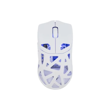 WHITE SHARK WGM-5019W DAGONET-W / 12.000 dpi fehér vez.nélk. gam. egér Pixart3311