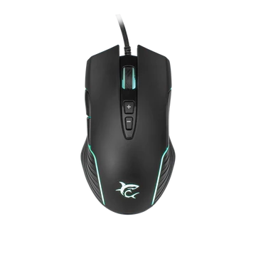 WHITE SHARK GM-5003 AZARAH gaming egér, fekete, 6400dpi