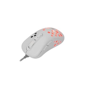 WHITE SHARK AZRAEL-W, GM-5013W gamer egér,6D, fehér, 7200 dpi, RGB