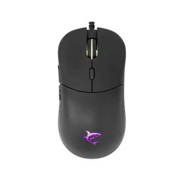 WHITE SHARK BAGDEMAGUS-B, GM-5010B gamer egér, 6D, fekete, 7200 dpi, RGB